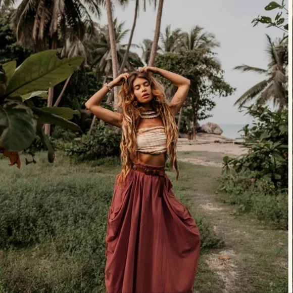 THALUTA 100% Cotton Skirt Size S/M - Picture 11 of 12